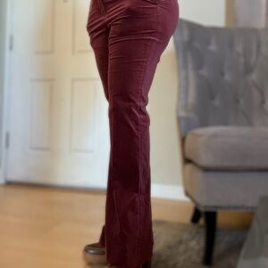 Banana Republic Burgundy Boot Cut Pants